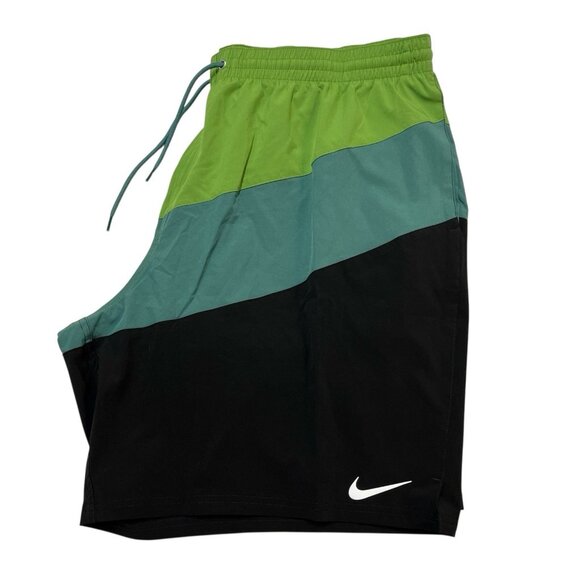 Nike Swim Trunks Mens 4XL Colorblock Boxer Brief Liner Four Way Stretch Beach - Picture 2 of 8